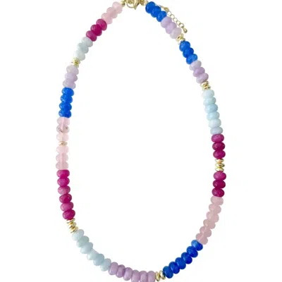 Gemelli Women's Kerry Necklace In Pink Blue