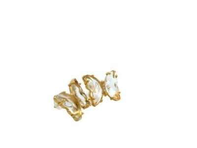 Gemini Jewelry Butterfly Crystal Climber Earrings In White