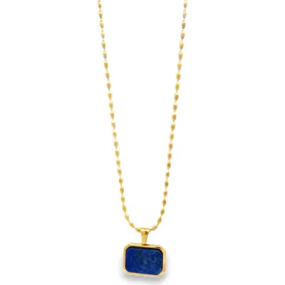 Gemini Jewelry Pendant Necklace With Faceted Accent In Multi