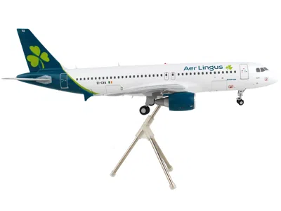 Geminijets Airbus A320 Commercial Aircraft "aer Lingus" White With Teal Tail "gemini 200" Series 1/200 Diecast