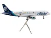 Geminijets Airbus A320 Commercial Aircraft "alaska Airlines - Fly With Pride" White With Blue Tail "gemini 200"