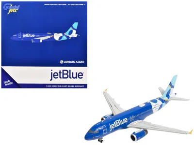 Geminijets Airbus A320 Commercial Aircraft "jetblue Airways" (n547jb) Blue With Graphics 1/400 Diecast Model Ai