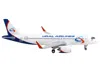 Geminijets Airbus A320neo Commercial Aircraft "ural Airlines" White With Blue Tail 1/400 Diecast Model Airplane