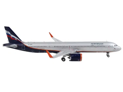 Geminijets Airbus A321neo Commercial Aircraft "aeroflot" Silver Metallic With Dark Blue Tail 1/400 Diecast Mode