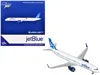 Geminijets Airbus A321neo Commercial Aircraft "jetblue Airways" (n2180j) White With Blue Tail 1/400 Diecast Mod In White
