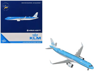 Geminijets Airbus A321neo Commercial Aircraft "klm Royal Dutch Airlines" (ph-axa) Blue And White 1/400 Diecast 