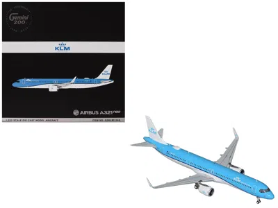 Geminijets Airbus A321neo Commercial Aircraft "klm Royal Dutch Airlines" (ph-axa) Blue And White "gemini 200" S In Multi