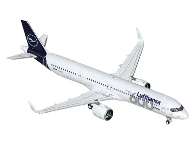 Geminijets Airbus A321neo Commercial Aircraft "lufthansa - 600th Airbus Aircraft" (d-aieq) White With Dark Blue