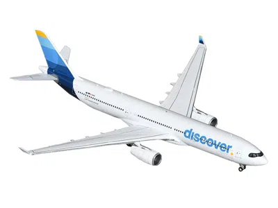 Geminijets Airbus A330-300 Commercial Aircraft "discover Airlines" (d-aikk) White With Blue Tail 1/400 Diecast