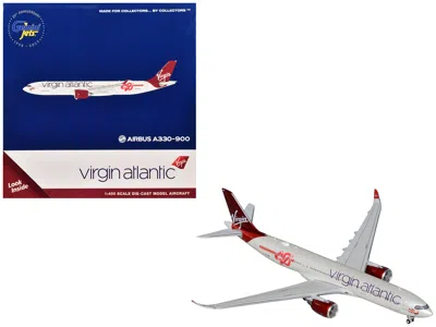 Geminijets Airbus A330-900 Commercial Aircraft "virgin Atlantic" (g-vsrb) Gray With Red Tail 1/400 Diecast Mode In White