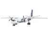 Geminijets Antonov An-26 Commercial Aircraft "cubana De Aviacion" White With Red And Blue Tail 1/400 Diecast Mo