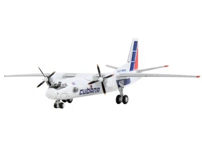 Geminijets Antonov An-26 Commercial Aircraft "cubana De Aviacion" White With Red And Blue Tail 1/400 Diecast Mo