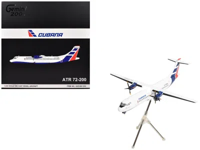 Geminijets Atr 72-200 Commercial Aircraft "cubana De Aviacion" (cu-t1548) White With Red And Blue Tail "gemini 