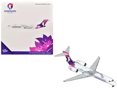 Geminijets Boeing 717-200 Commercial Aircraft "hawaiian Airlines" (n492ha) White With Purple Graphics 1/400 Die