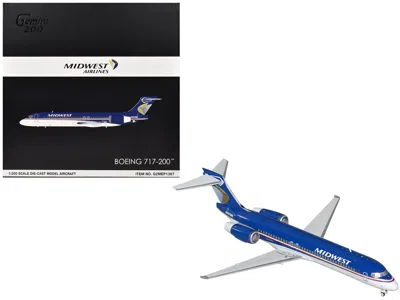 Geminijets Boeing 717-200 Commercial Aircraft "midwest Airlines" (n920me) Blue And White "gemini 200" Series 1/