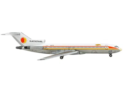 Geminijets Boeing 727-200 Commercial Aircraft "national Airlines" White With Yellow And Orange Stripes 1/400 Di