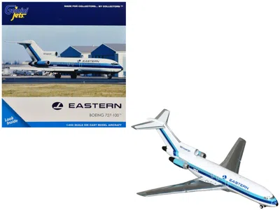 Geminijets Boeing 727-100 Commercial Aircraft "eastern Air Lines" (n8164g) White With Blue Stripes 1/400 Diecas