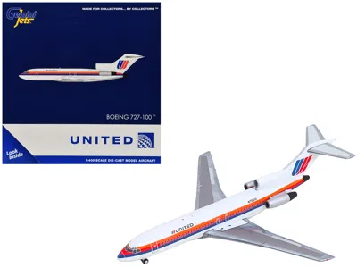 Geminijets Boeing 727-100 Commercial Aircraft "united Airlines - Saul Bass Livery" (n7001u) White With Stripes 