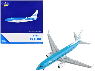 Geminijets Boeing 737-700 Commercial Aircraft "klm Royal Dutch Airlines" Blue And White 1/400 Diecast Model Air