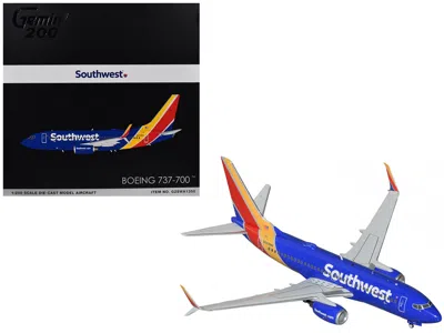 Geminijets Boeing 737-700 Commercial Aircraft "southwest Airlines" (n943wn) Blue With Striped Tail "gemini 200"