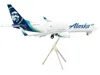 Geminijets Boeing 737-700bdsf Commercial Aircraft With Flaps Down "alaska Air Cargo" White With Blue Tail "gemi