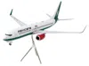 Geminijets Boeing 737-800 Commercial Aircraft "mexicana" (xa-asm) White With Green Stripes "gemini 200" Series