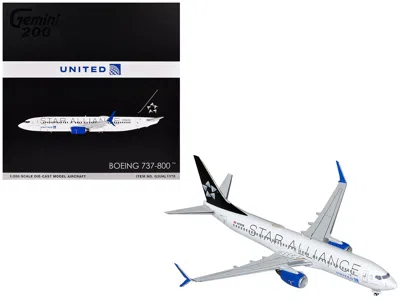 Geminijets Boeing 737-800 Commercial Aircraft "united Airlines Star Alliance" (n76516) White With Black Tail "g