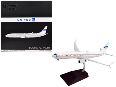 Geminijets Boeing 737-900er Commercial Aircraft "continental Airlines - United Airlines" (n75435) White With Re