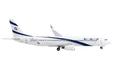 Geminijets Boeing 737-900er Commercial Aircraft "el Al Israel Airlines" White With Blue Stripes 1/400 Diecast M