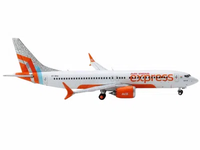 Geminijets Boeing 737 Max 8 Commercial Aircraft "air India Express" (vt-bxa) White With Tail Graphics 1/400 Die