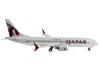 Geminijets Boeing 737 Max 8 Commercial Aircraft "qatar Airways" Gray With Tail Graphics 1/400 Diecast Model Air