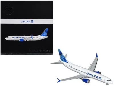 Geminijets Boeing 737 Max 8 Commercial Aircraft "united Airlines" (n17265) White With Blue Tail "gemini 200" Se