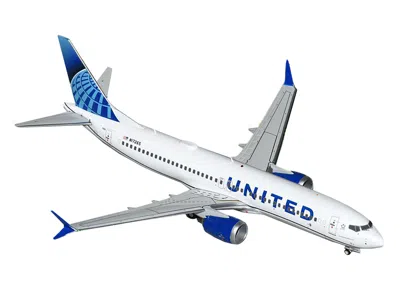 Geminijets Boeing 737 Max 8 Commercial Aircraft "united Airlines" (n17265) White With Blue Tail "gemini 200" Se
