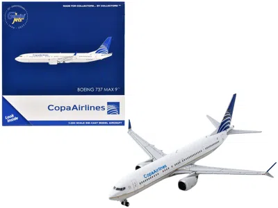 Geminijets Boeing 737 Max 9 Commercial Aircraft "copa Airlines" (hp-9907cmp) White With Blue Tail 1/400 Diecast