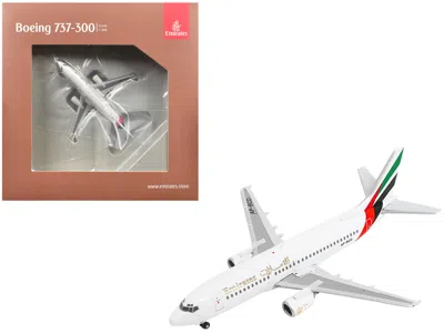 Geminijets Boeing 737-300 Commercial Aircraft "emirates Airlines" (ap-bcd) White With Striped Tail 1/400 Diecas