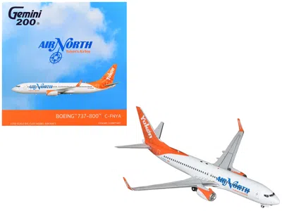 Geminijets Boeing 737-800 Commercial Aircraft "air North" (c-fnya) White With Orange Tail "gemini 200" 1/200 Di