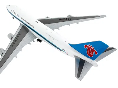 Geminijets Boeing 747-400f Commercial Aircraft "china Southern Cargo" White With Black Stripes And Blue Tail "i
