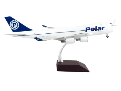 Geminijets Boeing 747-400f Commercial Aircraft "polar Air Cargo" White With Blue Tail "gemini 200 - Interactive