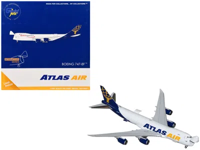 Geminijets Boeing 747-8f Commercial Aircraft "atlas Air - Apex Logistics" (n863gt) White With Blue Tail "intera In Multi