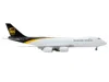 Geminijets Boeing 747-8f Commercial Aircraft "ups Worldwide Services" White With Brown Tail 1/400 Diecast Model