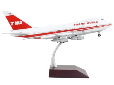 Geminijets Boeing 747sp Commercial Aircraft With Flaps Down "twa (trans World Airlines)" White With Red Stripes