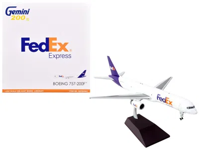 Geminijets Boeing 757-200f Commercial Aircraft "fedex (federal Express)" (n921fd) White With Purple Tail "gemin