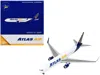 Geminijets Boeing 767-300er Commercial Aircraft "atlas Air" White And Blue 1/400 Diecast Model Airplane By Gemi In White