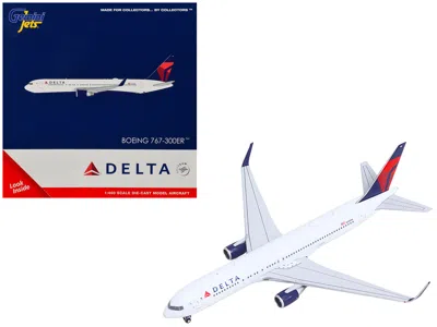 Geminijets Boeing 767-300er Commercial Aircraft "delta Air Lines" (n199dn) White With Red And Blue Tail 1/400 D