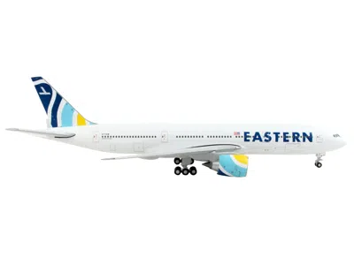 Geminijets Boeing 777-200er Commercial Aircraft "eastern Air Lines" White With Striped Tail 1/400 Diecast Model