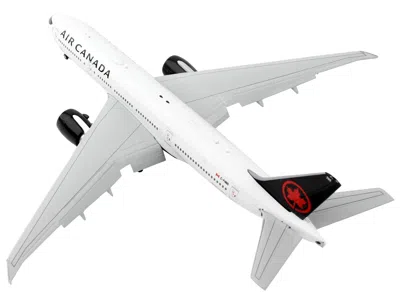 Geminijets Boeing 777-200lr Commercial Aircraft With Flaps Down "air Canada" White With Black Tail 1/400 Diecas