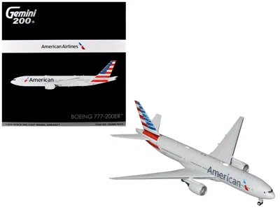 Geminijets Boeing 777-200er Commercial Aircraft "american Airlines" (n788an) Silver With Striped Tail "gemini 2
