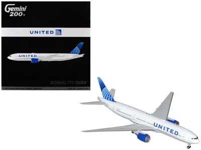 Geminijets Boeing 777-200er Commercial Aircraft "united Airlines" (n798ua) White With Blue Tail "gemini 200" Se