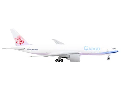 Geminijets Boeing 777f Commercial Aircraft "china Airlines Cargo" White With Purple Stripes And Tail 1/400 Diec