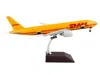 Geminijets Boeing 777f Commercial Aircraft "dhl" Yellow "gemini 200 - Interactive" Series 1/200 Diecast Model A